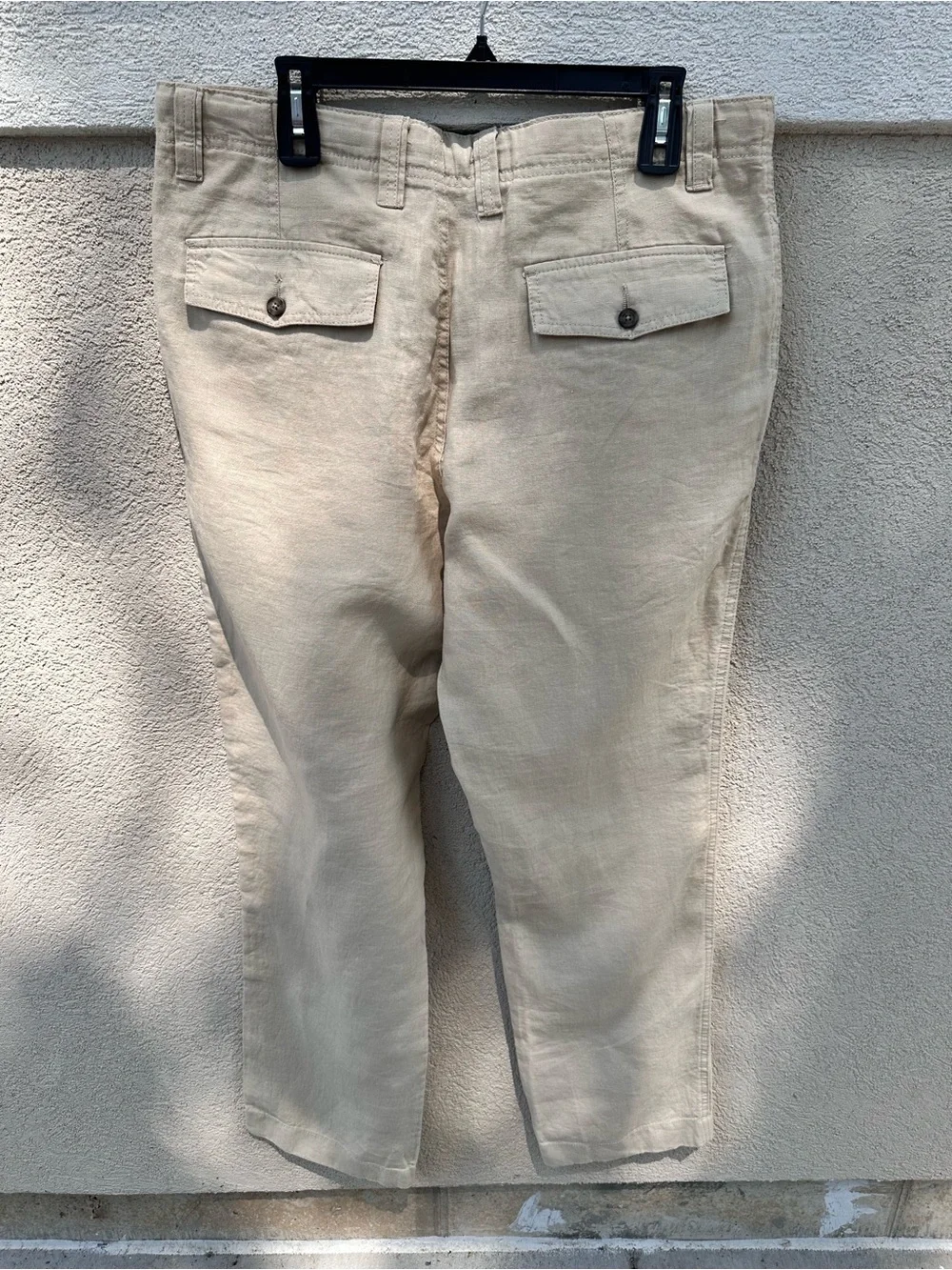 Men’s Murano White Linen Trousers EUC